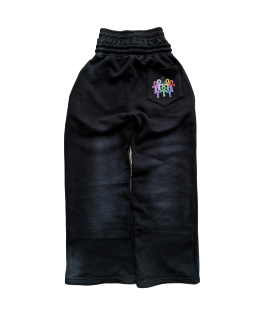 "Obsidian" Double Waisted Sweats