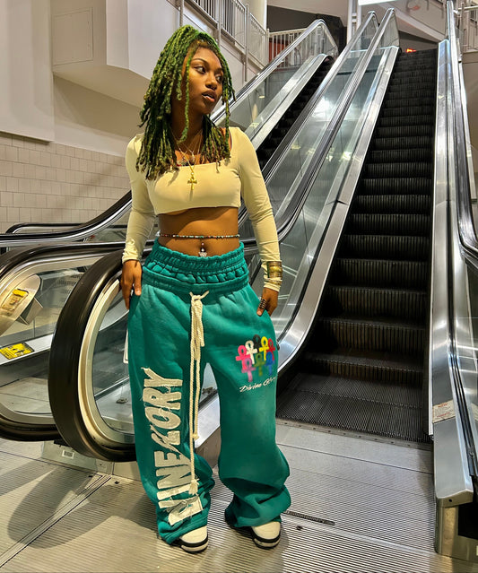 "Sapphire" Double Waisted Sweats