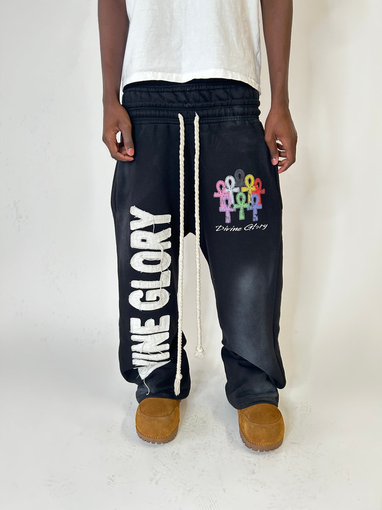 "Obsidian" Double Waisted Sweats