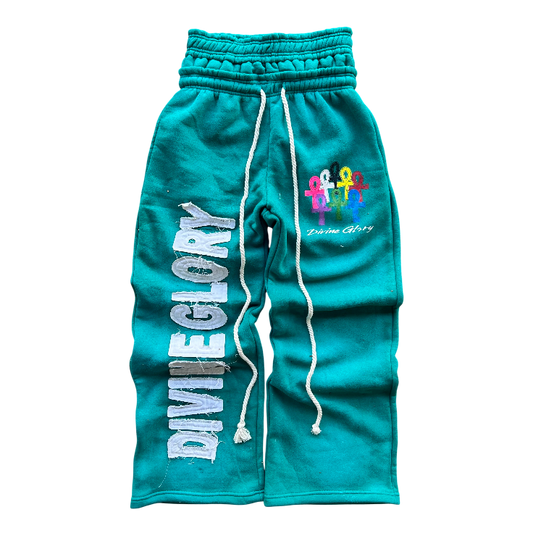 "Sapphire" Double Waisted Sweats